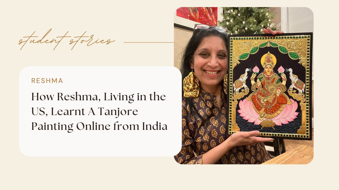 How Reshma, Living in the US, Learnt A Tanjore Painting Online from India