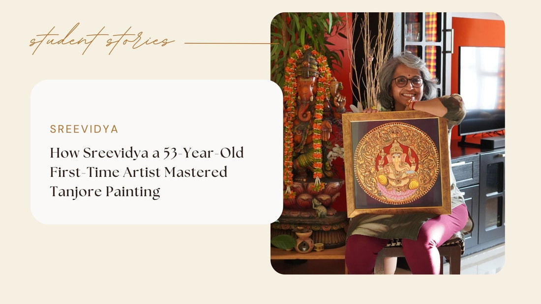 How Sreevidya a 53-Year-Old First-Time Artist Mastered Tanjore Painting