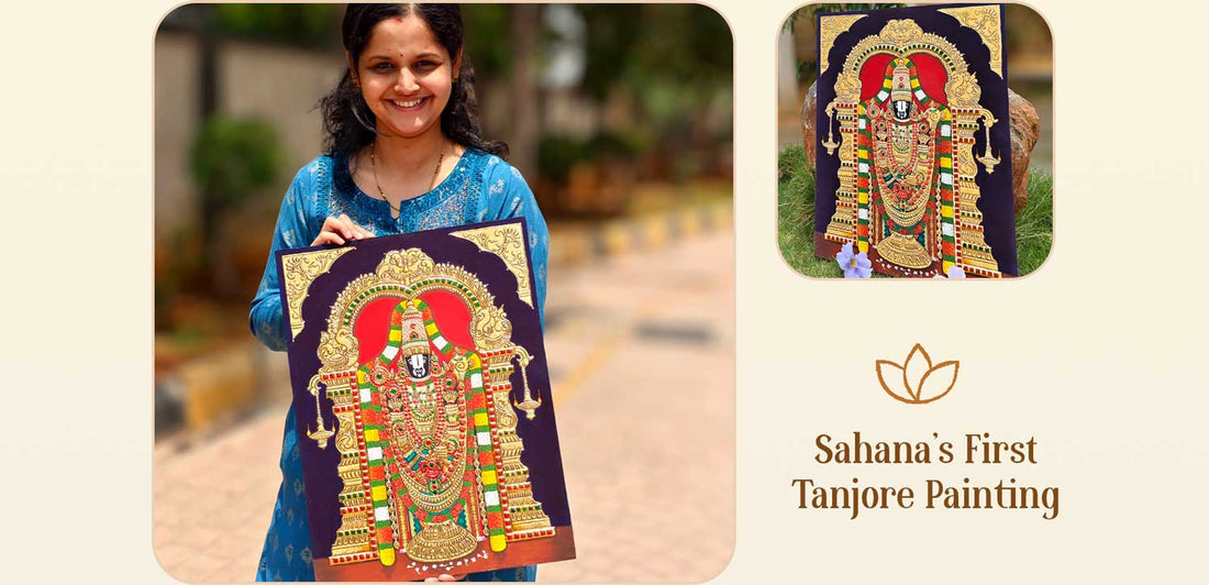 Learning a Complex Tanjore Painting Online: Sahana's First Experience
